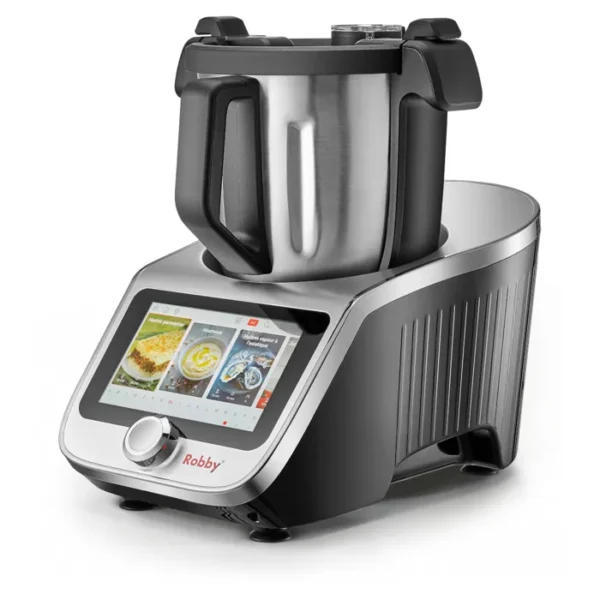 Robot de Cozinha Multifunções Conectado - Robby RobiCook XL (4,5 L, Balança Integrada, Ecrã Táctil, +750 Receitas)
